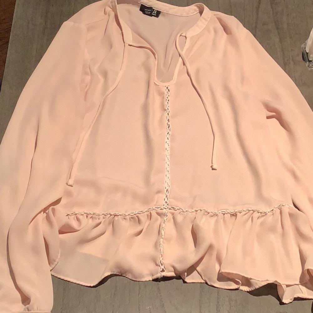 A.N.A blush pink professional blouse size medium